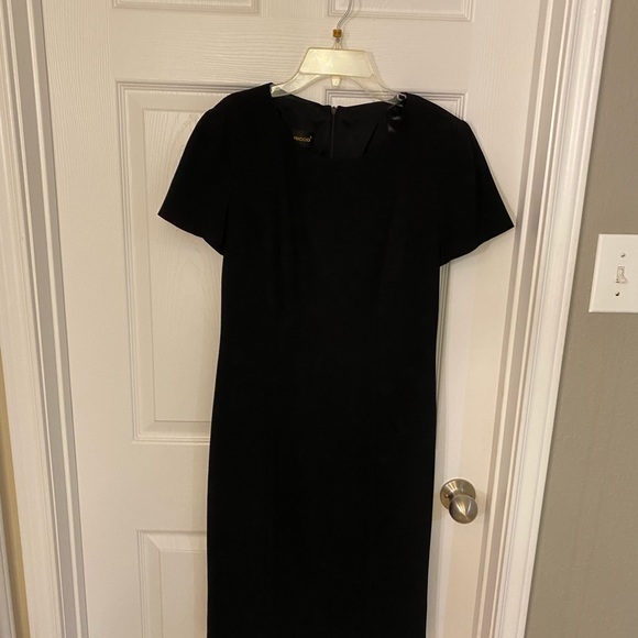 Ladies midi black dress size 8 - Picture 8 of 9
